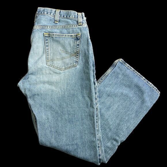 Roebuck & Co. Relaxed Straight Jeans Men's Size 36x30 Blue 5-Pocket Cotton - Picture 4 of 10